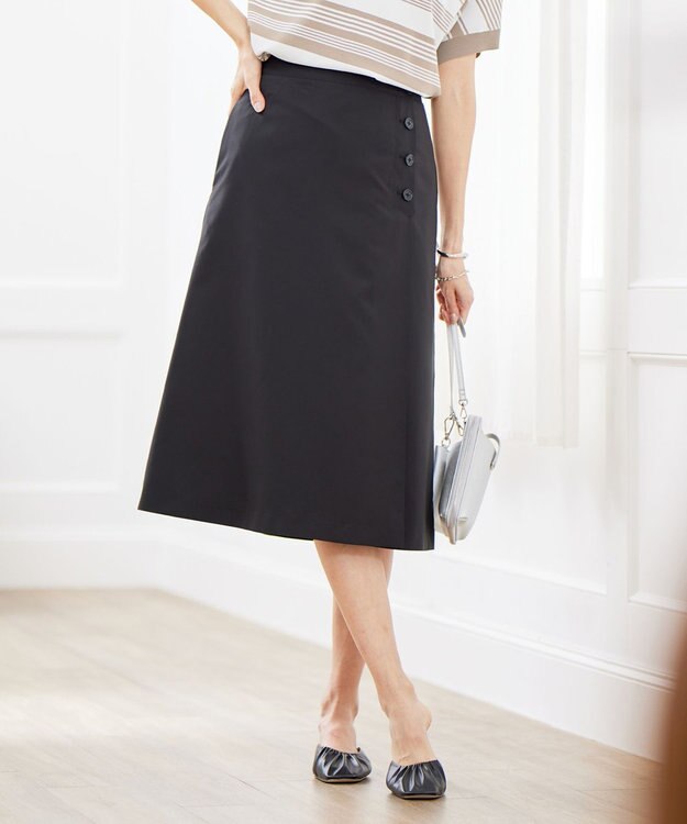  【洗える・撥水】 Minotechライトタフタ スカート