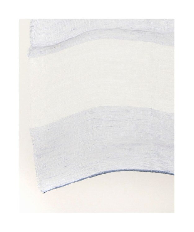 UNBILLION カカトゥ kakatoo / ストライプリネンストール ブルー