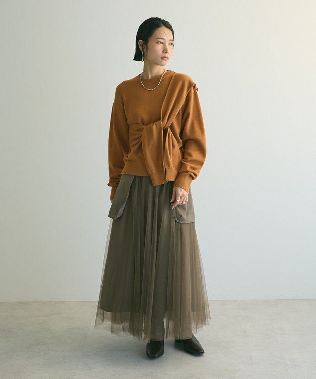 Green Parks armonia．ツイストレイヤードプルオーバー Camel