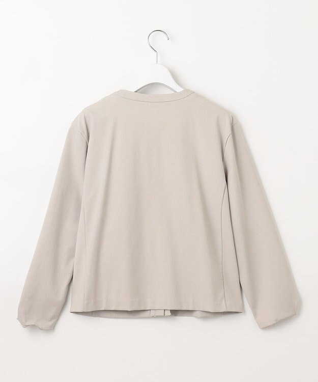 J.PRESS LADIES L 【洗える】Hari-Puru jersey カーディガン ライトグレー系