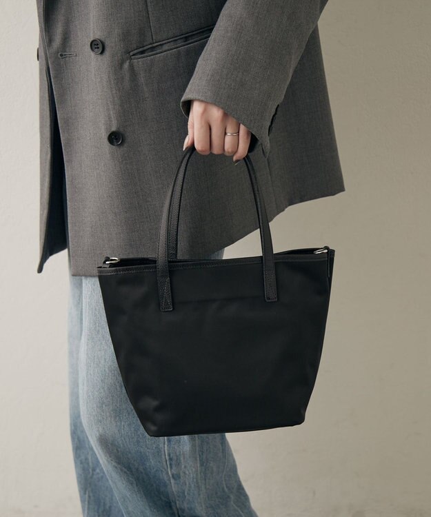 russet リバーシブル2wayトートバッグ(CE-1667) Trv-Black