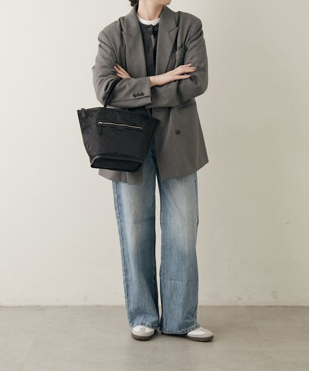 russet リバーシブル2wayトートバッグ(CE-1667) Trv-Black