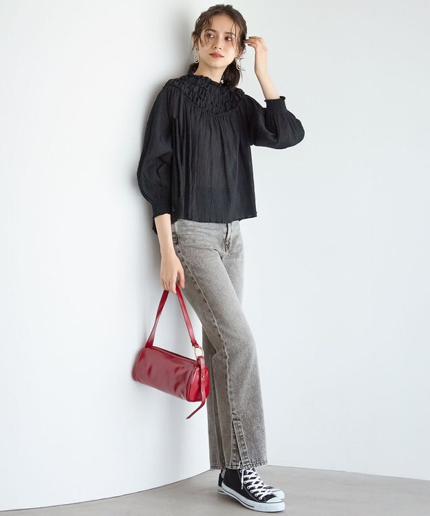 23区 オーバルトップ イヤリング ゴールド系