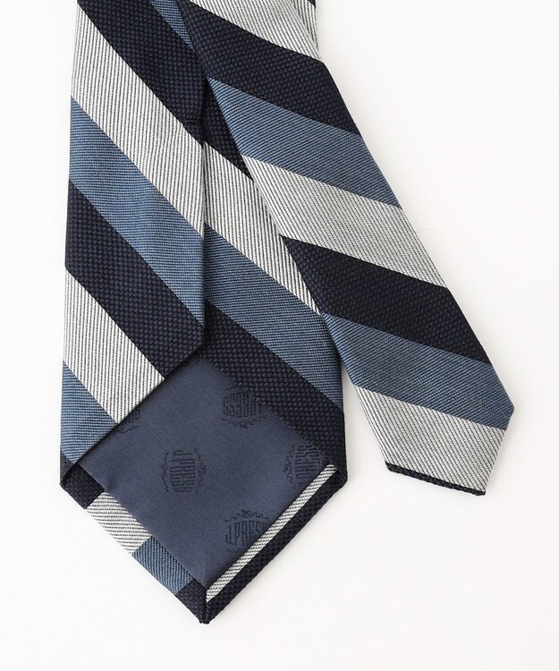J.PRESS MEN 【J.PRESS SPUN SILK COLLECTION】レジメンタルネクタイ ネイビー系2
