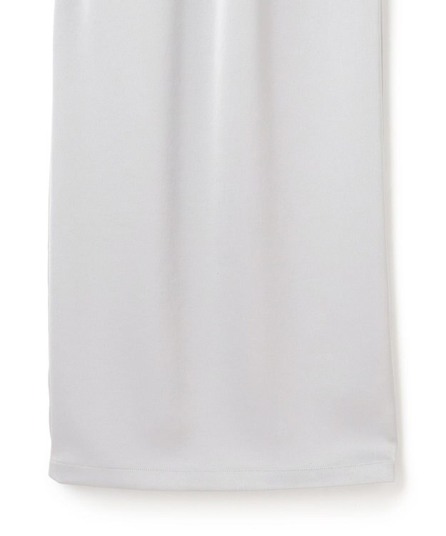 uncrave シャイニーダブルサテン オールインワン シルバーグレー