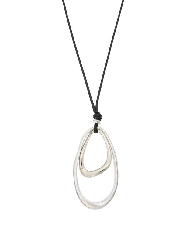 AMERICAN HOLIC ダブルリングネックレス Black