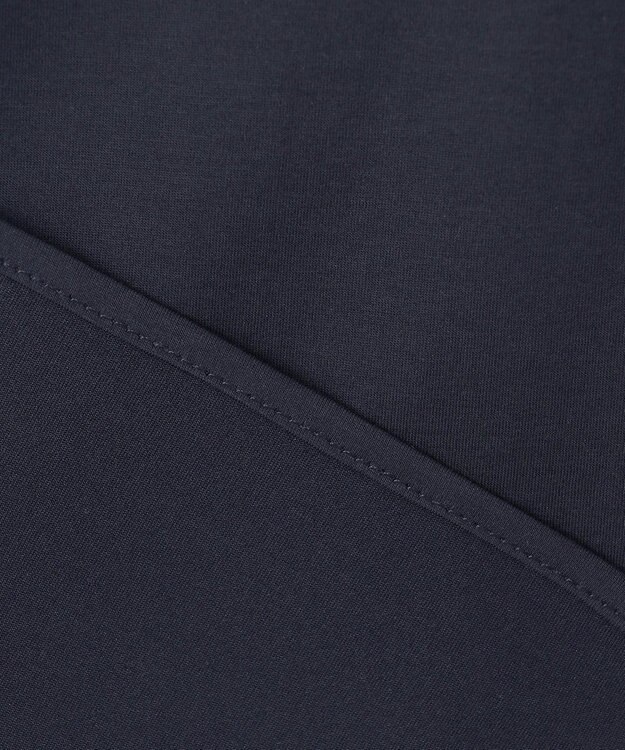 J.PRESS LADIES プレーティングジャージー ペプラム カットソー ネイビー系