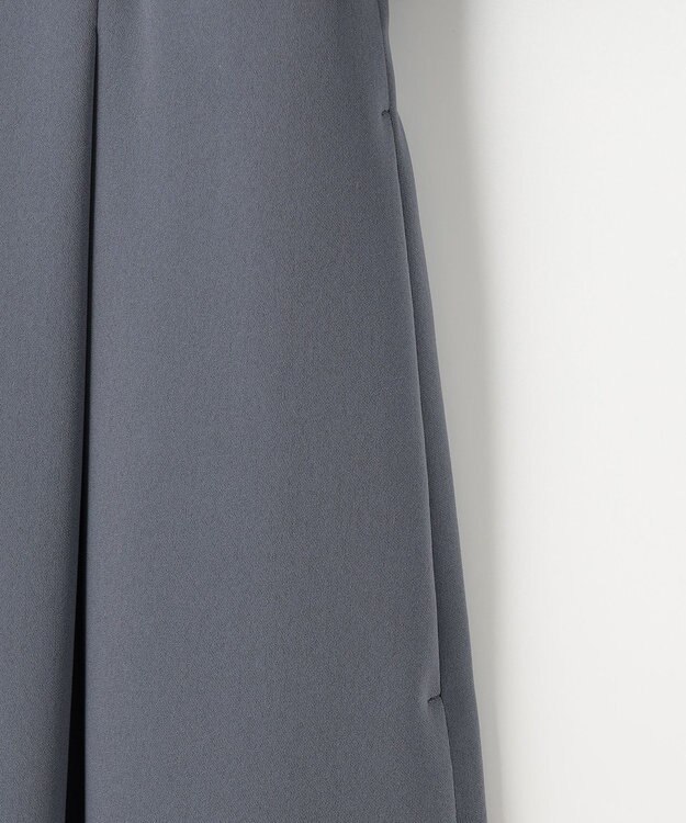 23区 【洗える】エフォートレスダブルクロス バルーンスリーブ ワンピース グレー系