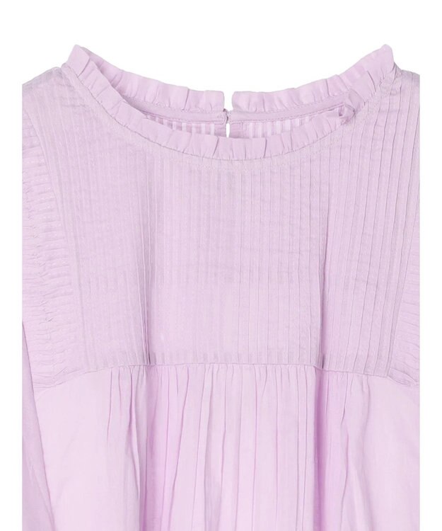 earth music&ecology コットンボイルフリルブラウス Light Pink