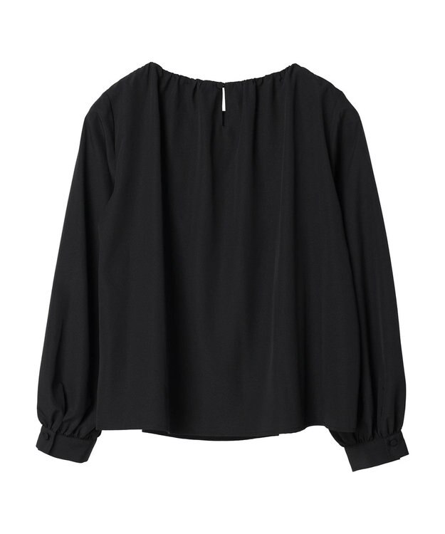 Green Parks ｅｆ－ｄｅ　ギャザーブラウス Black