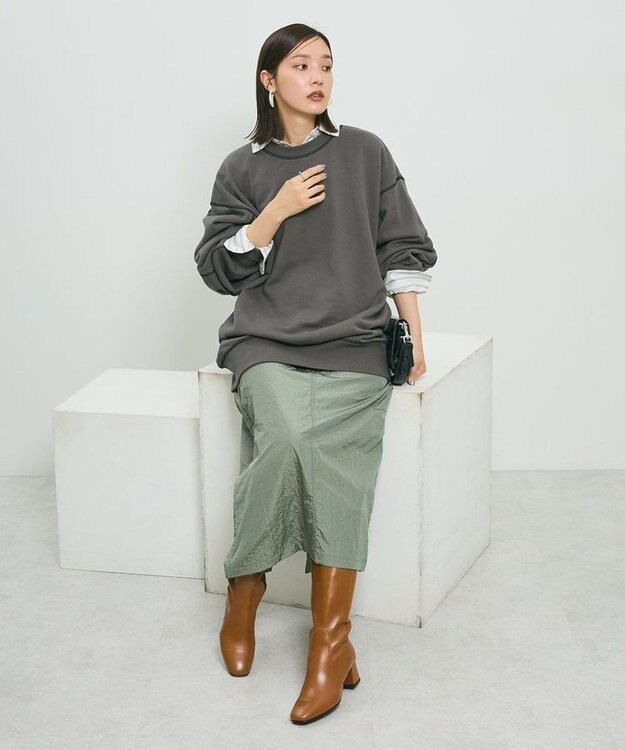 Green Parks ・ＳＵＧＡＲ　ＳＰＯＯＮ　カラーｓｔスウェット Charcoal Gray