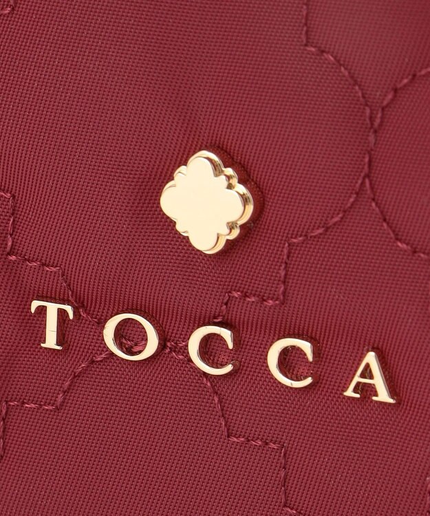 TOCCA CHECKER CLOVER VANITY ヴァニティバッグ レッド系