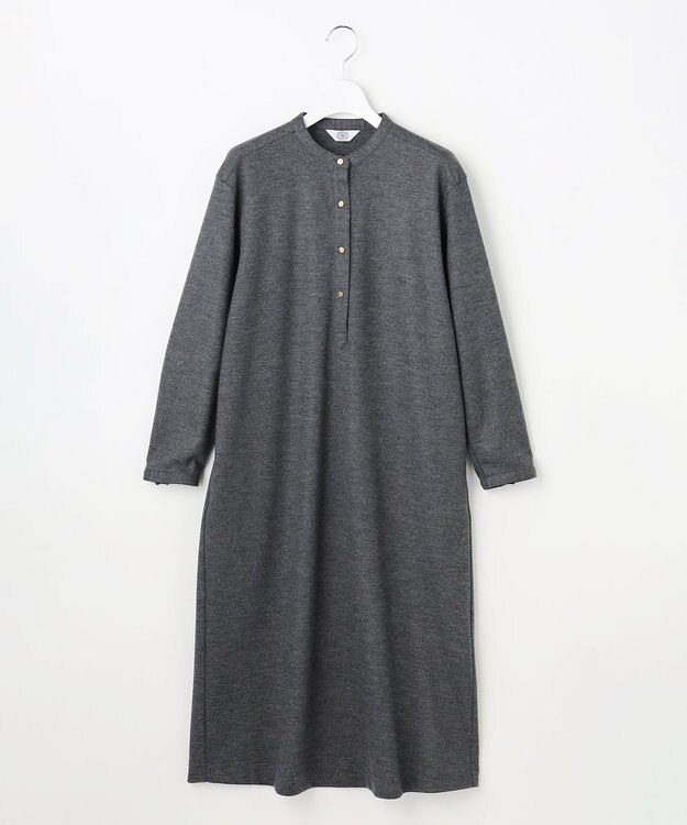 J.PRESS LADIES ウールスムース ワンピース グレー系