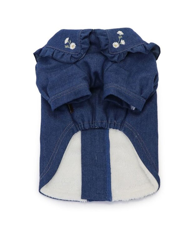 PET PARADISE ペットパラダイス 刺繍BIG襟 ジャケット 小型犬 ネイビー