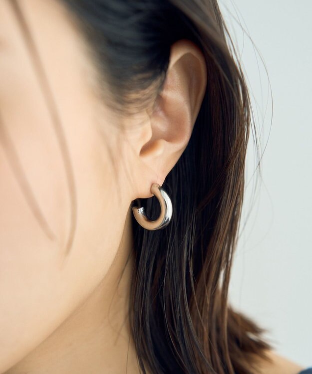 YECCA VECCA ステンレスフープピアス Silver