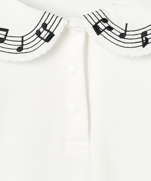 ANY KIDS 音符ブラウス オフホワイト