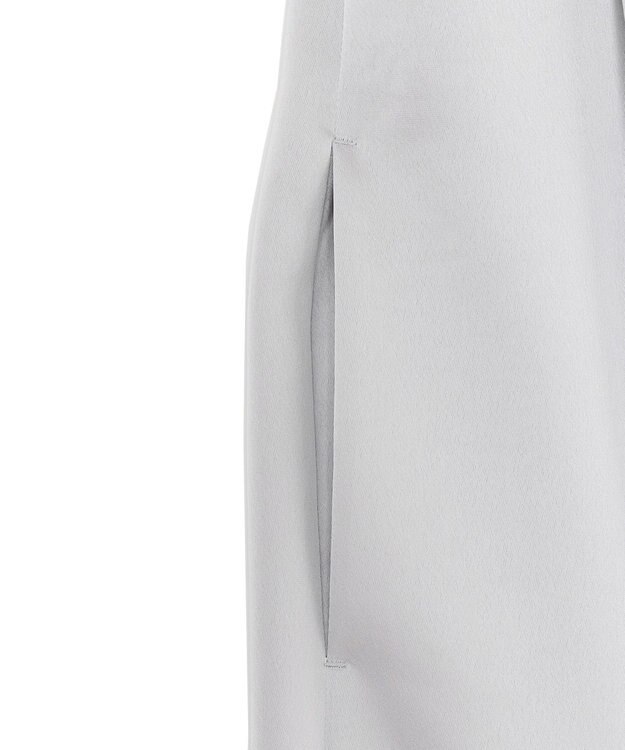 uncrave シャイニーダブルサテン オールインワン シルバーグレー