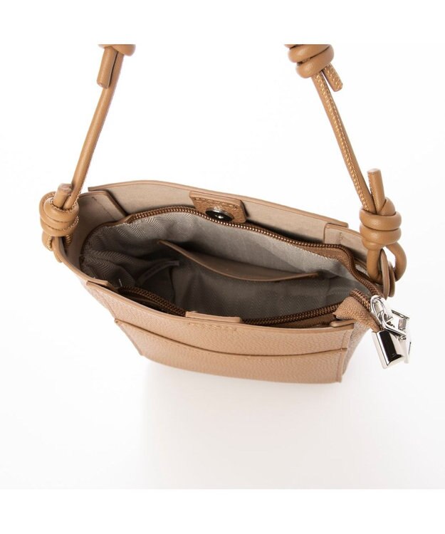 UNBILLION カシュカシュ cachecache / 縦型ミニショルダー キャメル