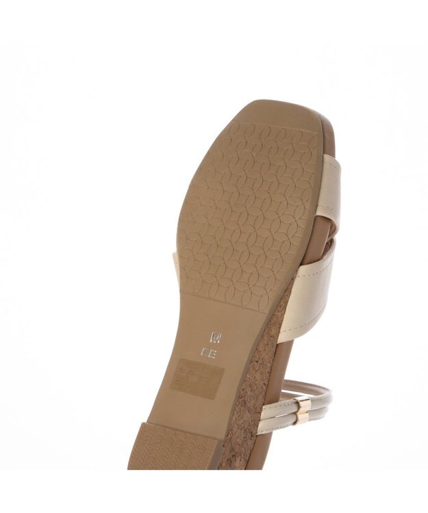 ing <ing>クロスベルトストラップサンダル アイボリー