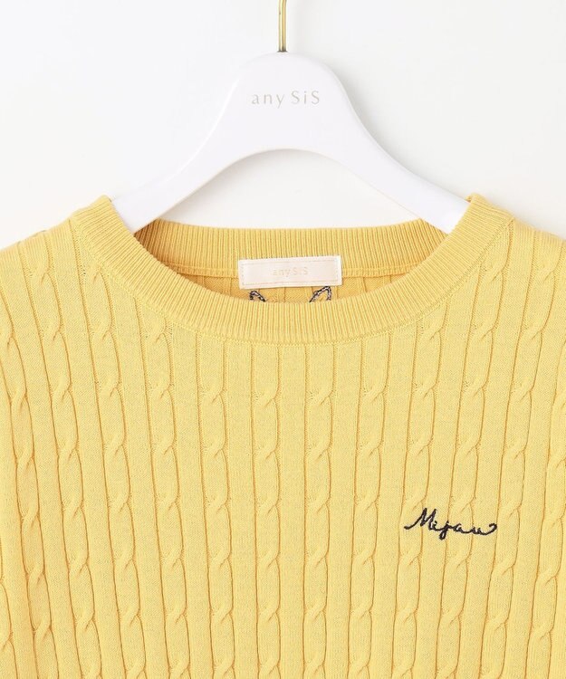 ANY SIS 【貴島明日香さんコラボ】ケーブル ニャット イエロー