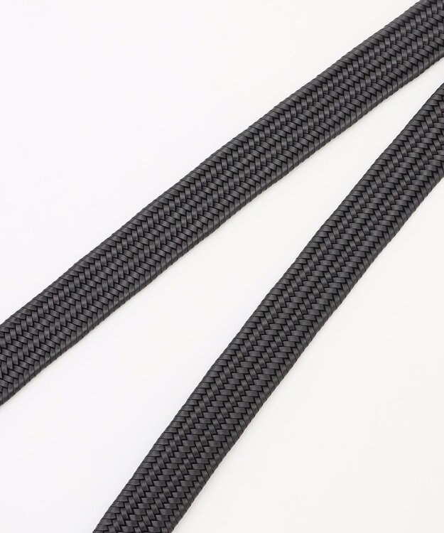 JOSEPH ABBOUD 【キングサイズ・イタリア素材・ストレッチ・日本製】ストレッチレザーベルト ブラック系