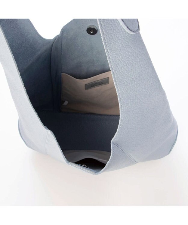 UNBILLION カシュカシュ cachecache / セミ合皮ホーボーバッグＬ ブルー