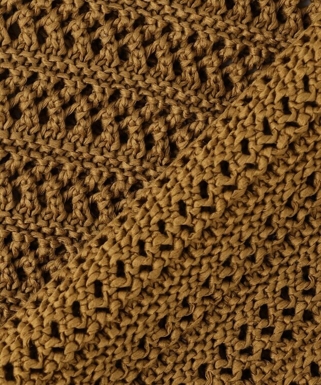 自由区 【カトリエムブーケ】Tricot en cupro バックジッププルオーバー シナモン