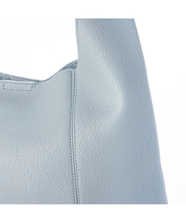 UNBILLION カシュカシュ cachecache / セミ合皮ホーボーバッグＬ ブルー