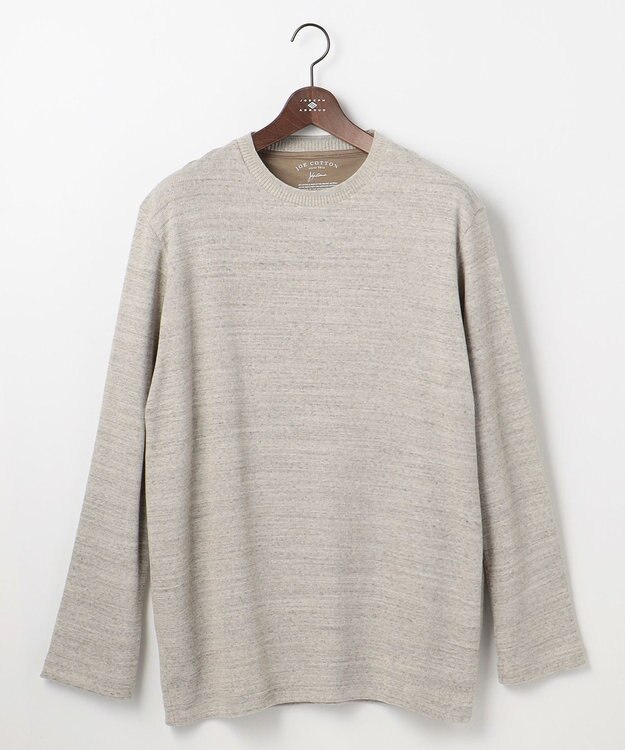 JOSEPH ABBOUD 【キングサイズ・オリジナルオーガニックコットン使用/サスティナブル/伸縮/保形性】JOE COTTON ワッフル クルーネックＴシャツ ベージュ系