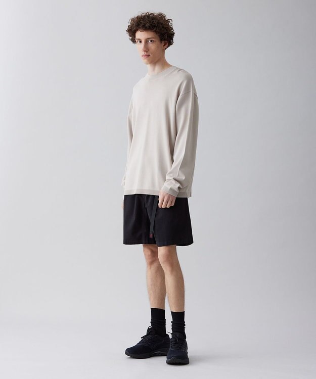 UNFILO MENS 【接触冷感】イージーケア ニットロングTEE [23年春夏商品] アイボリー