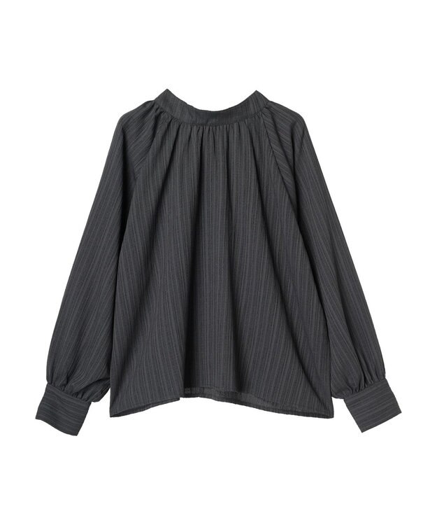 Green Parks ・ＡＮＤ　ＳＥＡＲＣＨ　バックリボンブラウス Charcoal Gray