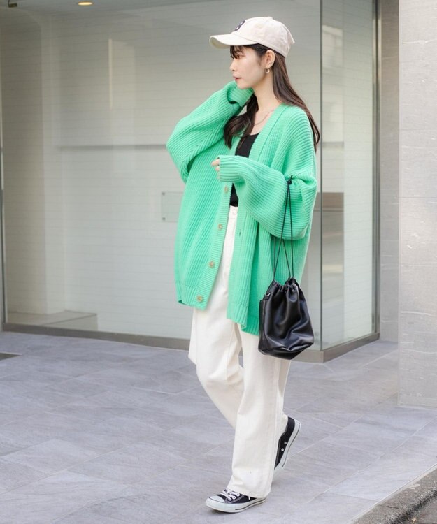 WEGO ルーズカーデ グリーンその他