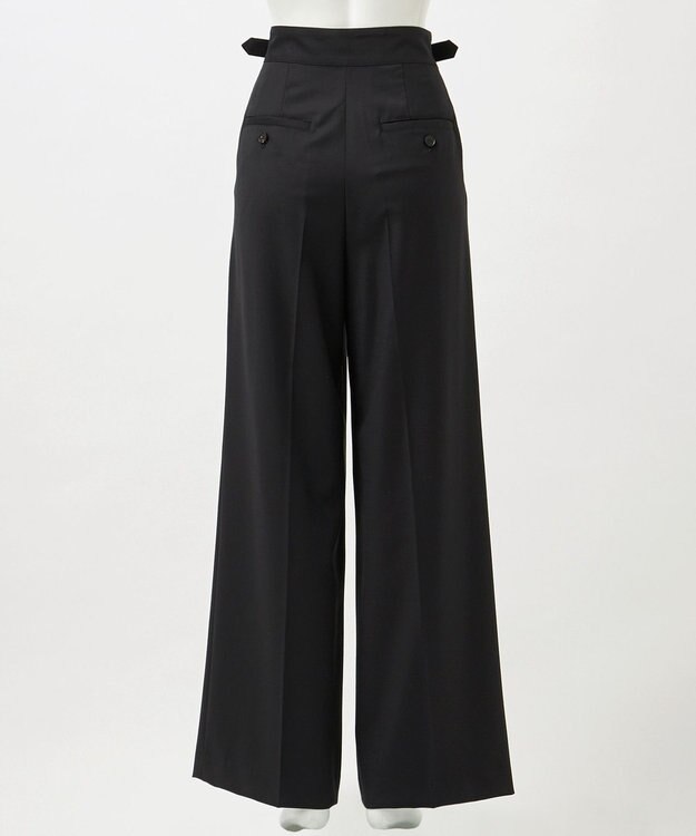 23区 【GOLD LABEL/見上愛さん着用】ウールシルクギャバジン グルカパンツ ブラック系