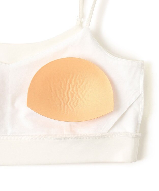 NAVE ストレッチポンチ クロップドキャミ ホワイト系