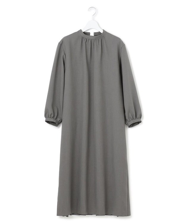 J.PRESS YORK STREET 【WOMEN】バックプリーツ ワンピース グレー系