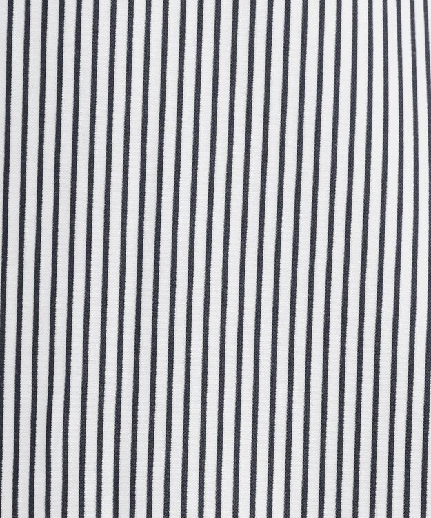 JOSEPH ABBOUD 【ジャージー素材・ストレッチ・イージーケア】コンパクトジャージーストライプシャツ ネイビー系1