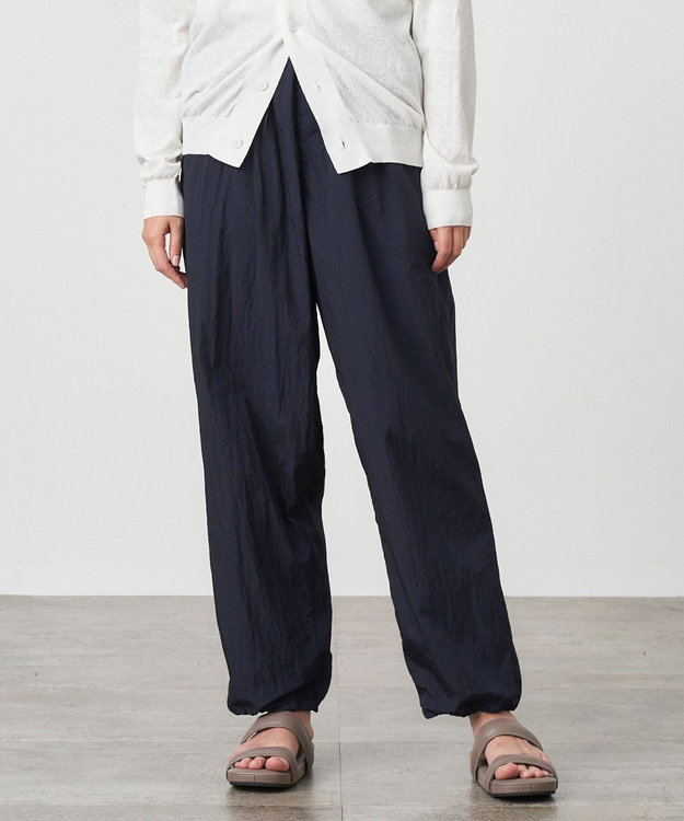 ATON HAND DYE NYLON | オーバーパンツ - UNISEX NAVY