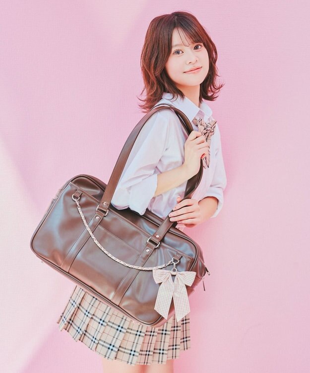 WEGO 【SCHOOLITEM】シブジョコラボスクールバッグ ブラウン