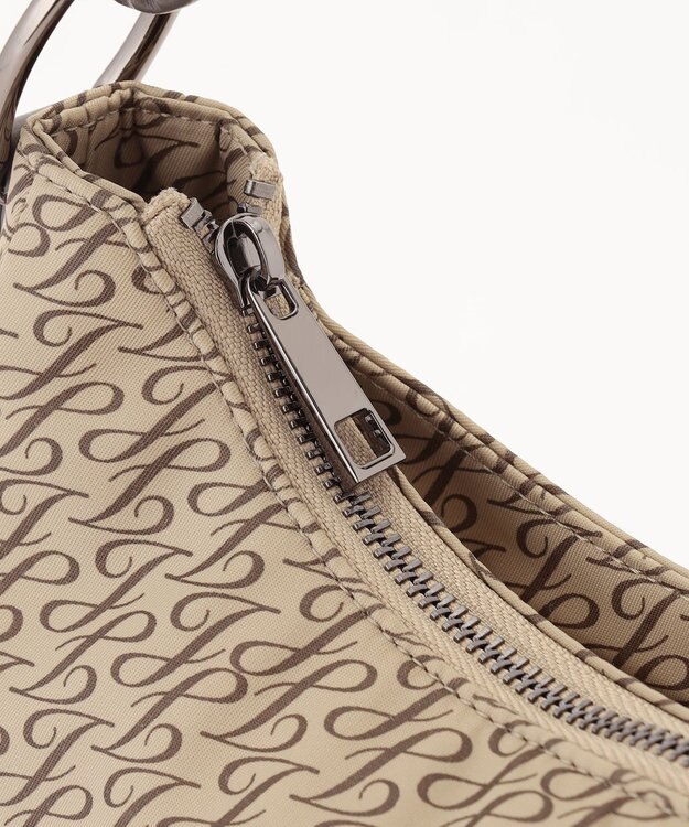 自由区 【撥水・2WAY】ナイロンノットワンショルダー バッグ ベージュ系1