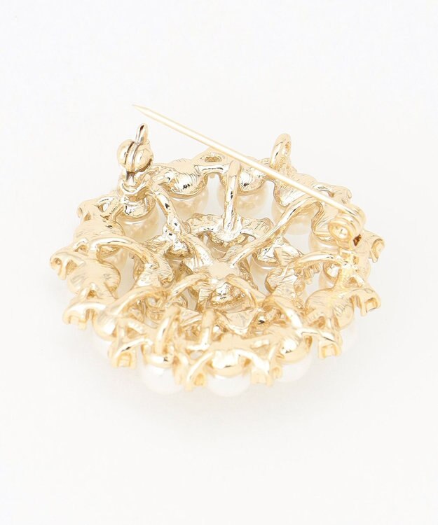 ANY 【2セット】【2WAY】パールブローチ付ネックレス ライトゴールド