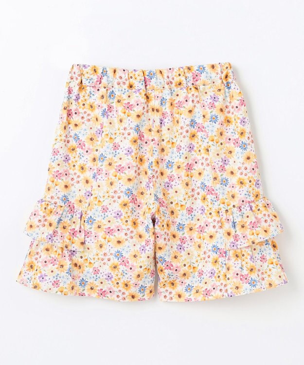 組曲 KIDS 【150-160㎝】サマーフラワー ショートパンツ ヒマワリ