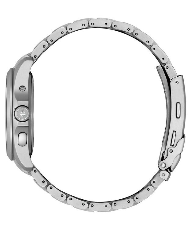 CITIZEN 【電池交換不要 デイ&デイト電波時計】スーパーチタニウム採用 エコ・ドライブ電波時計 LANDシリーズ PMD56-2951 シルバー