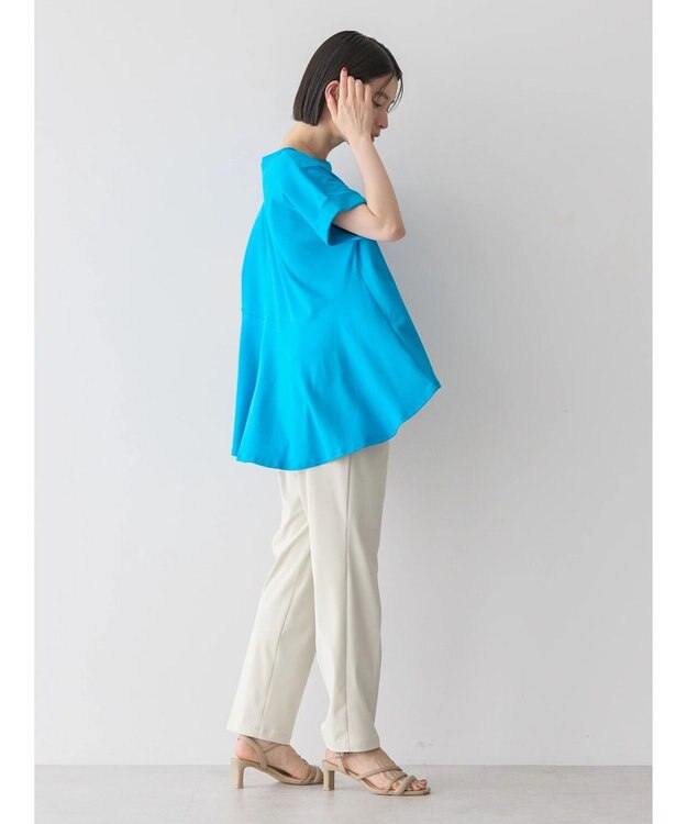 AMERICAN HOLIC フレアヘムフレンチスリーブカットプルオーバー Blue