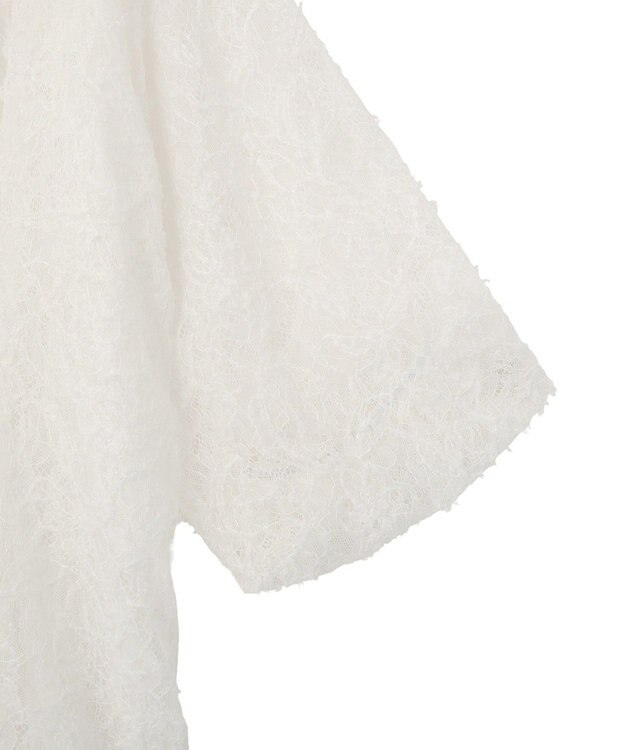 earth music&ecology レースフラワーブラウス Off White