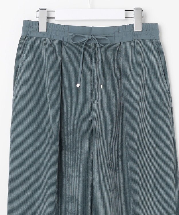 自由区 S 【カタログ掲載】ソフトコーデュロイワイド パンツⅡ ダルブルー