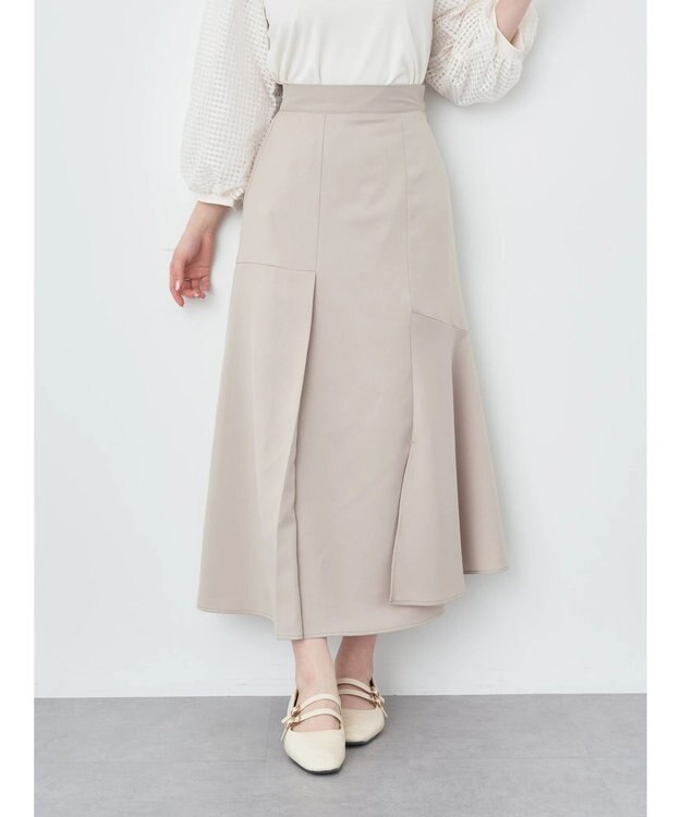 earth music&ecology アシメキリカエスカート Beige