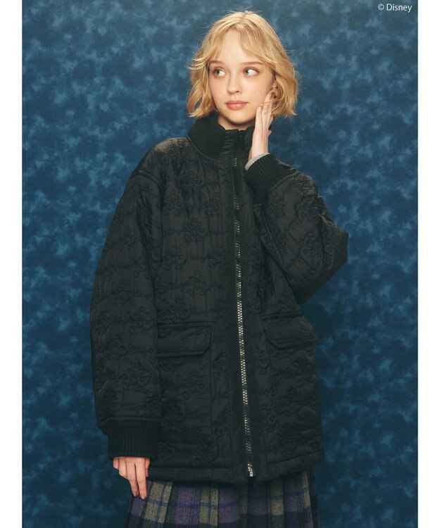 AMERICAN HOLIC ミッキー柄中綿キルトジャケット／Ｍｉｃｋｅｙ Black