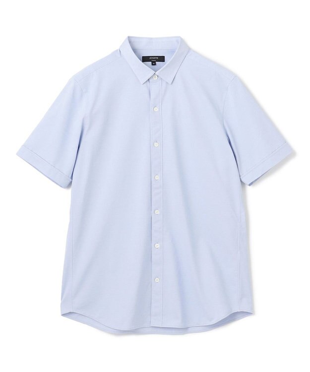 JOSEPH HOMME 新素材【洗える/ストレッチ】ハイゲージコットンジャージー 　レギュラーカラーシャツ サックスブルー系