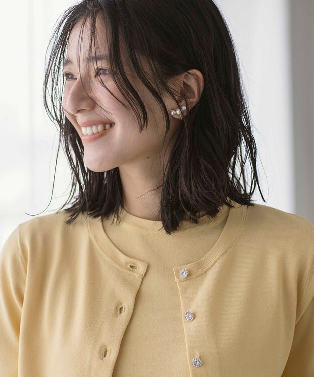 組曲 【UVケア・接触冷感】MINA ニットカーディガン 【WEB限定】クリームイエロー系9