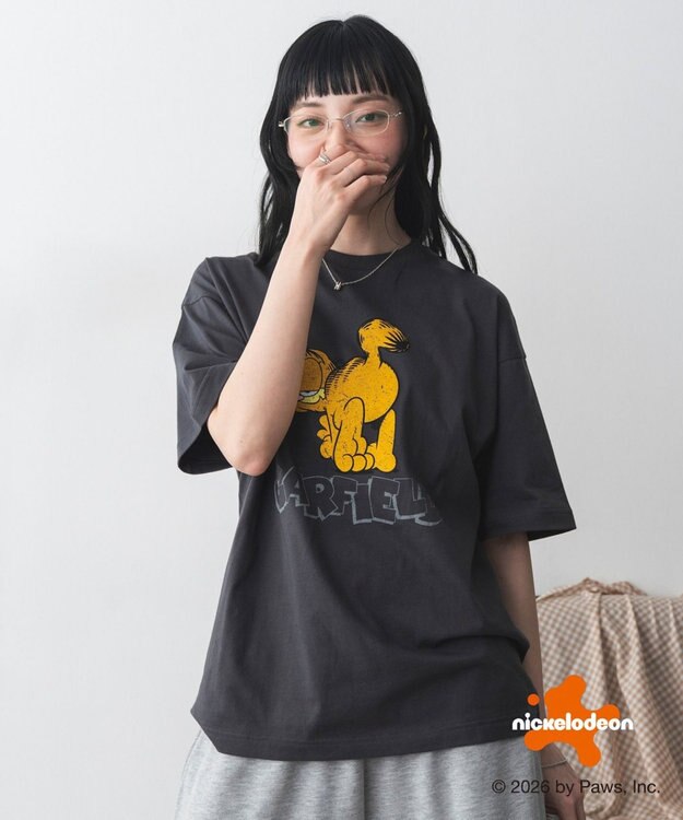 WEGO 【ユニセックス着用ITEM】GARFIELDグラフィックT（SS） スミクロ